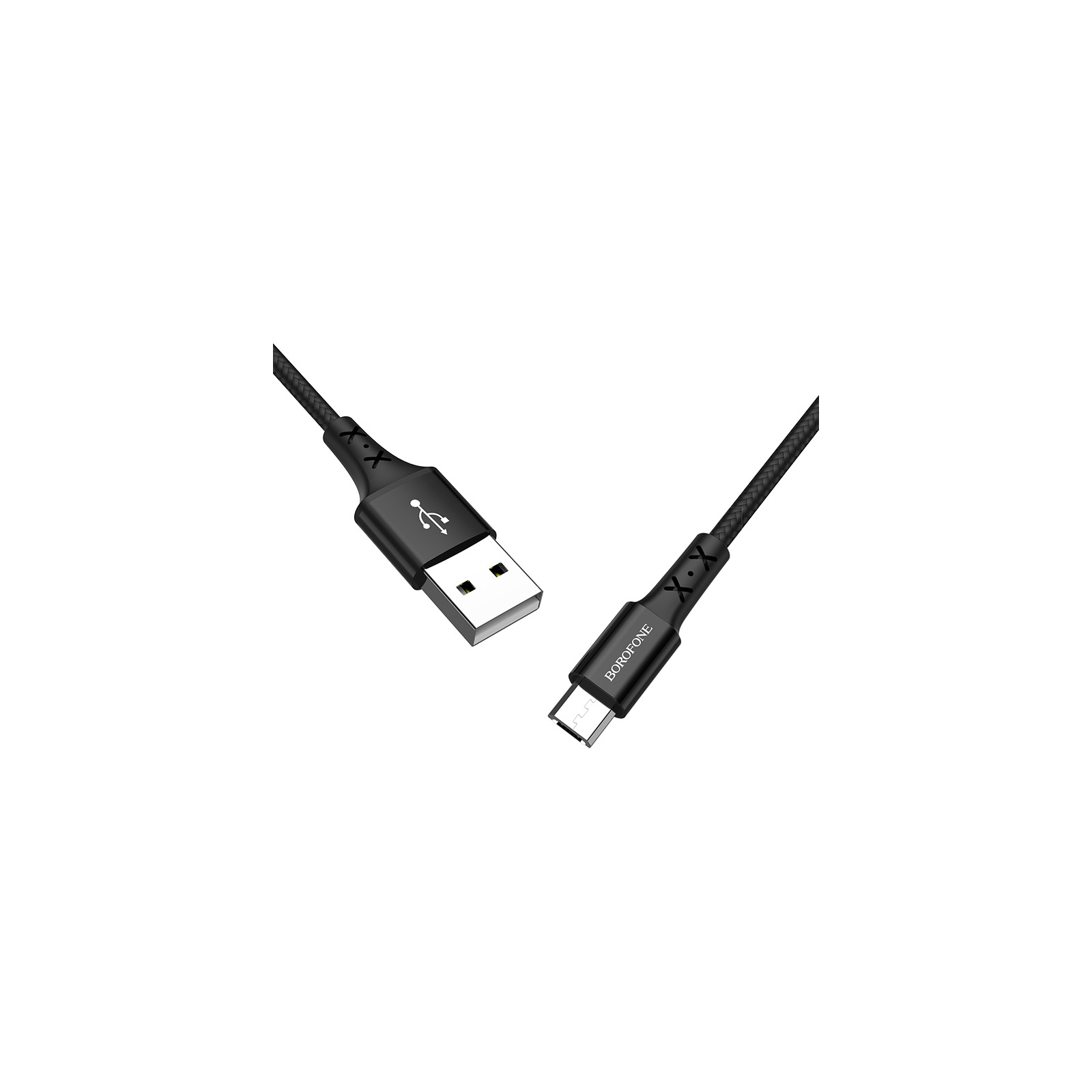 Дата кабель USB 2.0 AM to Micro 5P 1.0m BX20 Enjoy 2A Black BOROFONE (BX20MB) изображение 2