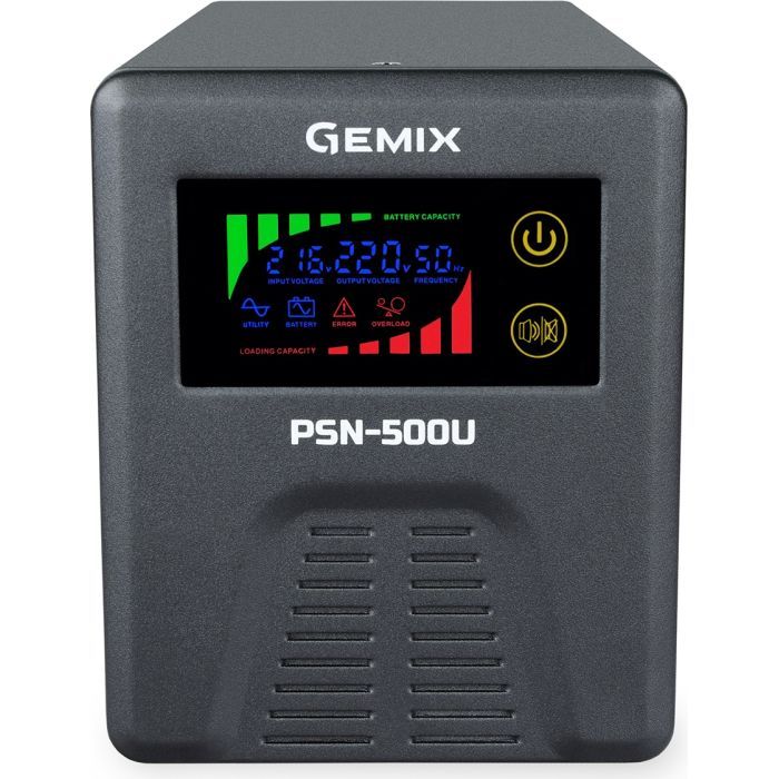 Источник бесперебойного питания Gemix PSN-500U (PSN500U) изображение 2