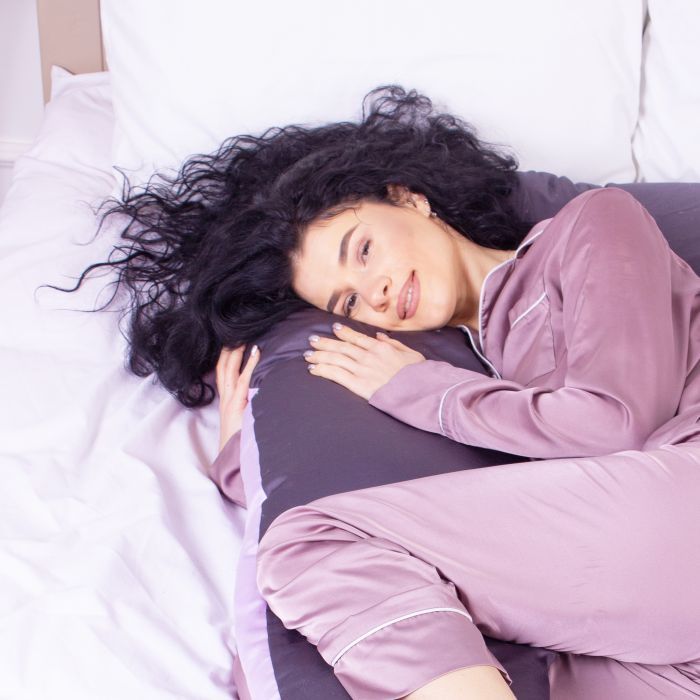 Подушка MirSon для вагітних і відпочинку Delicate Satin №8030 U-подібна Lupine (2200006178682) зображення 3
