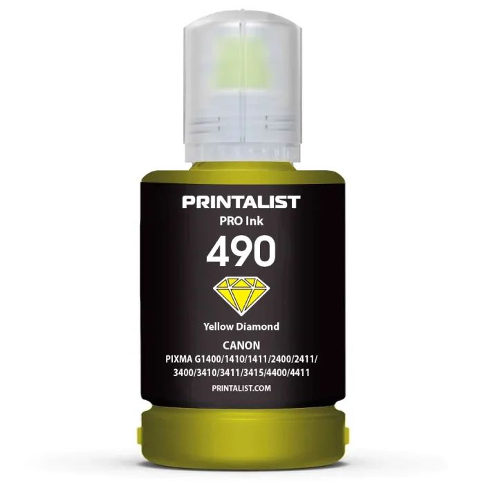 Чорнило Printalist Canon GI-490 для G1400/G2400/G3400 140г Magenta (PL490M)