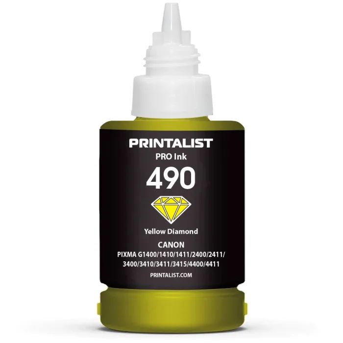 Чорнило Printalist Canon GI-490 для G1400/G2400/G3400 140г Magenta (PL490M) зображення 2