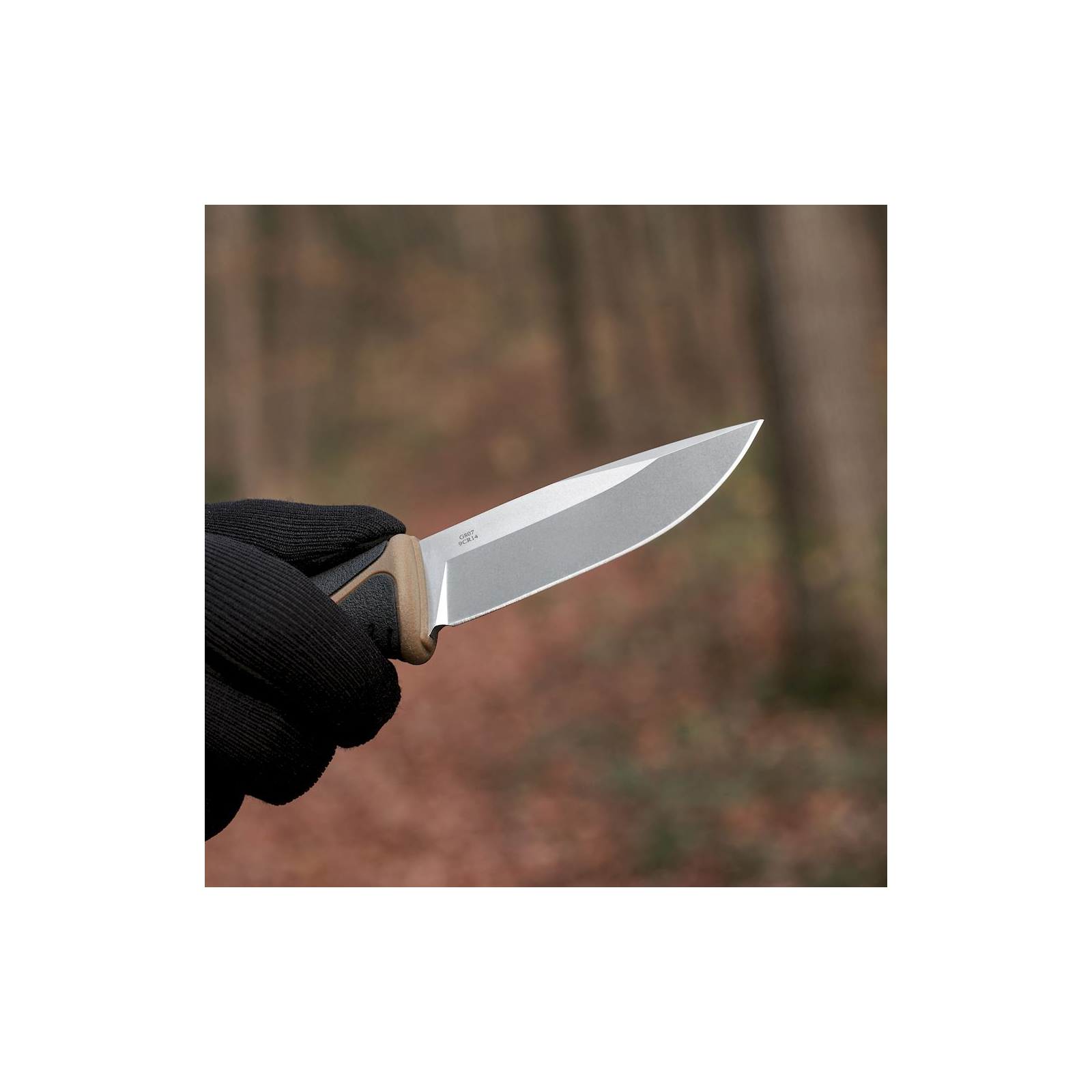 Нож Ganzo G807-DY Бежевий з ножнами (G807DY) изображение 10