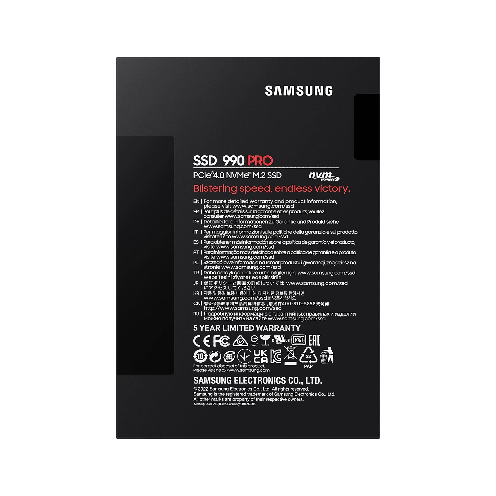Накопитель SSD M.2 2280 1TB Samsung (MZ-V9P1T0BW) изображение 6
