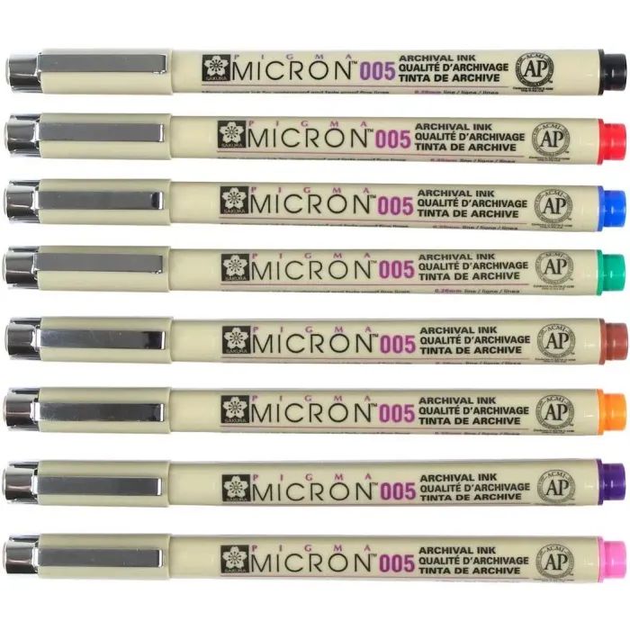 Лайнер Sakura Pigma Micron (0.1) 0,25 мм Сірий (084511333666) зображення 5