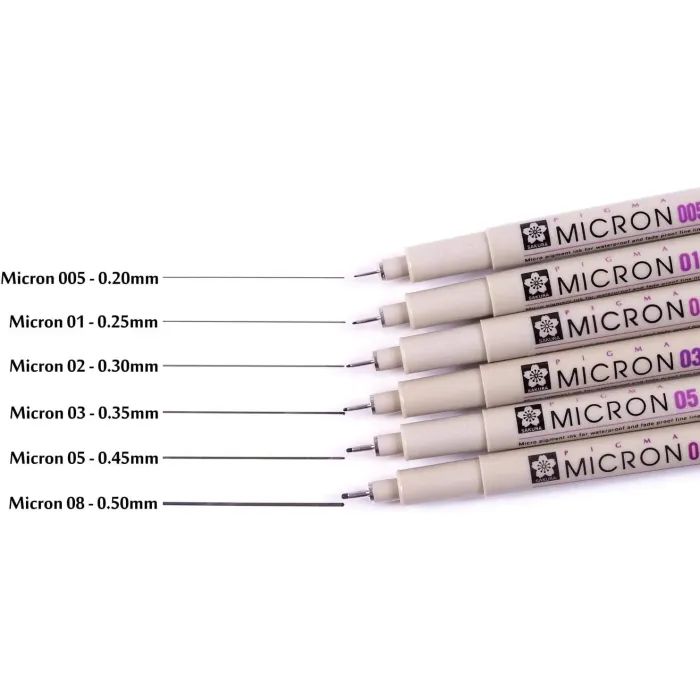 Лайнер Sakura Pigma Micron (0.1) 0,25 мм Сірий (084511333666) зображення 6
