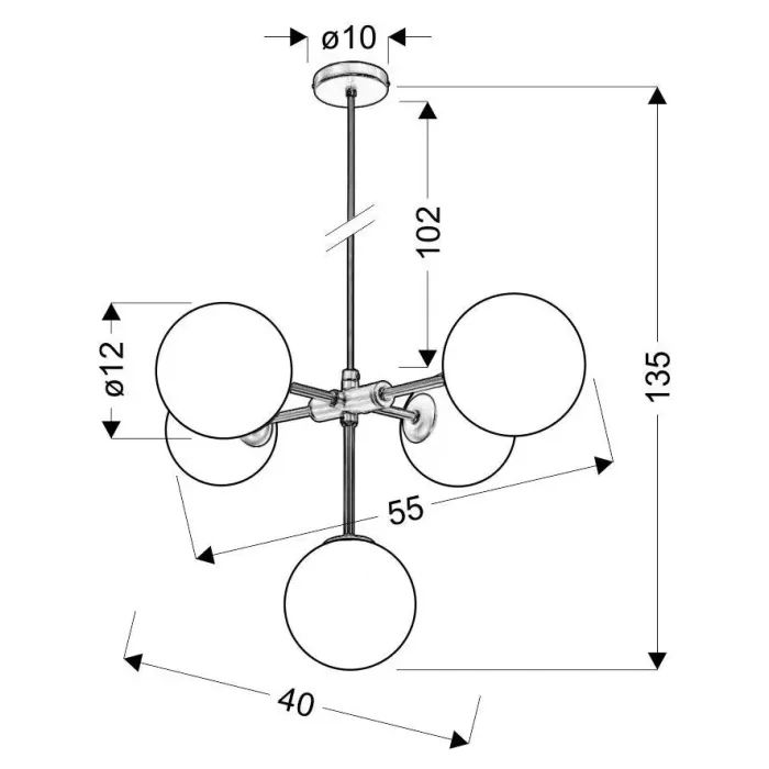 Люстра Candellux Mati (35-73778) изображение 3