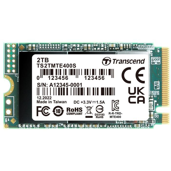 Накопитель SSD M.2 2242 256GB Transcend (TS256GMTE400S)