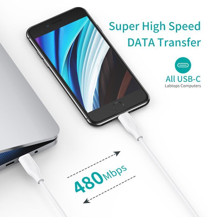 Дата кабель USB-С to Lightning 1.0m USB2.0 30W MFI Choetech (IP0040-WH) изображение 7
