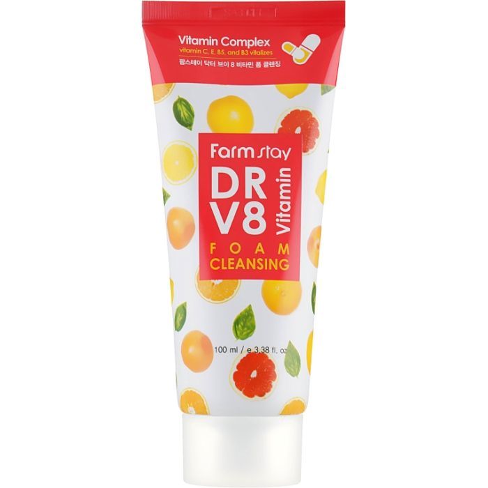 Пенка для умывания FarmStay DR.V8 Vitamin Foam Cleansing Витаминная 100 мл (8809469775885)