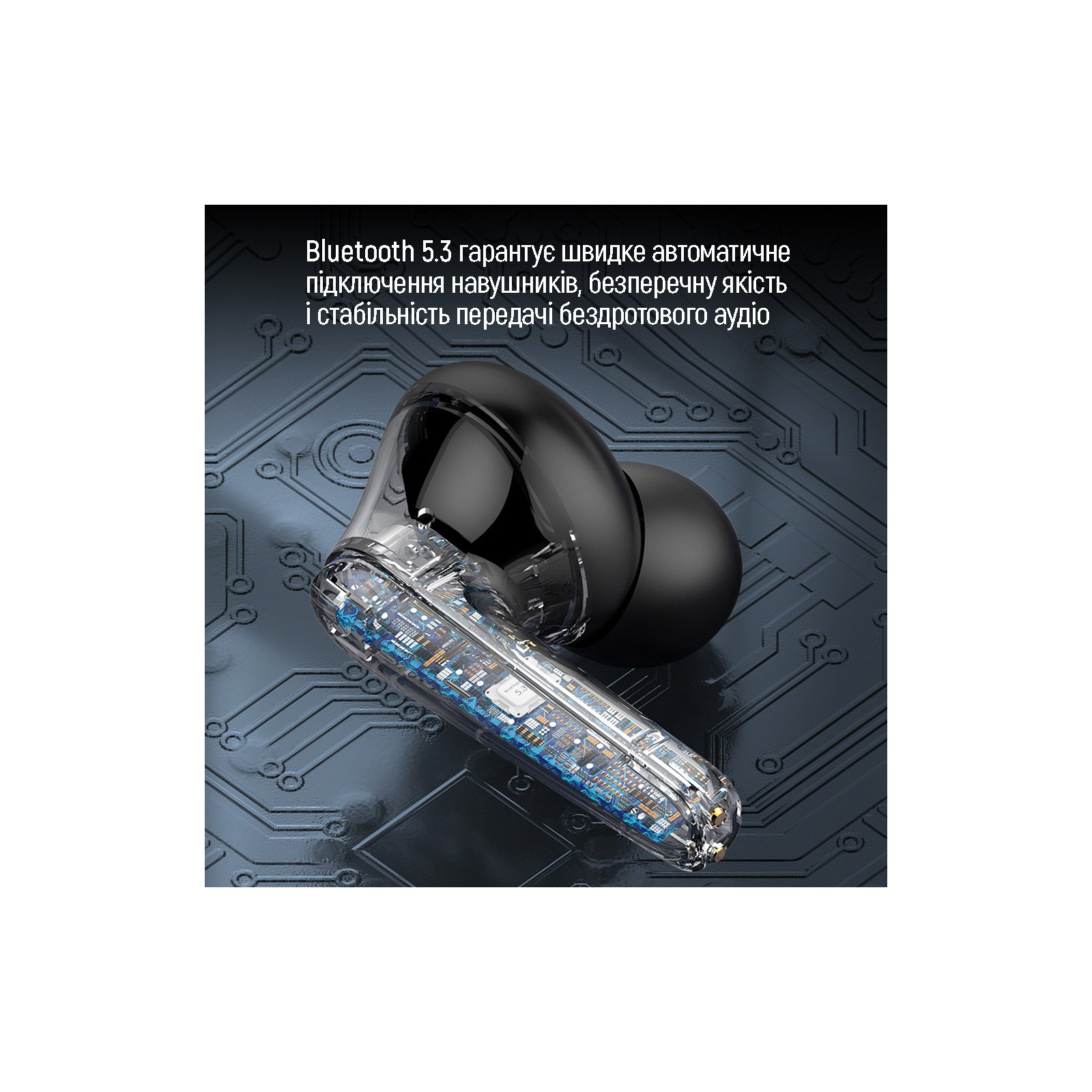 Навушники ColorWay TWS-3 Earbuds Black (CW-TWS3BK) зображення 10