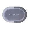 Коврик для ванной Stenson суперпоглощающий 40 х 60 см овальный серый (R30939 grey) изображение 3
