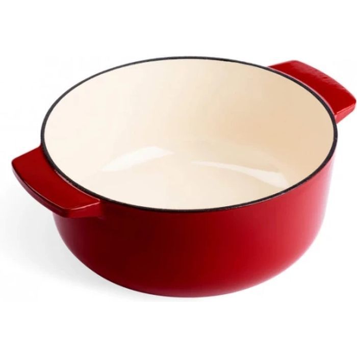 Каструля KitchenAid чавунна з кришкою 5,2 л Червона (CC006060-001) зображення 3