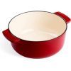 Каструля KitchenAid чавунна з кришкою 5,2 л Червона (CC006060-001) зображення 3