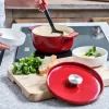 Каструля KitchenAid чавунна з кришкою 5,2 л Червона (CC006060-001) зображення 5