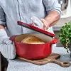 Каструля KitchenAid чавунна з кришкою 5,2 л Червона (CC006060-001) зображення 6