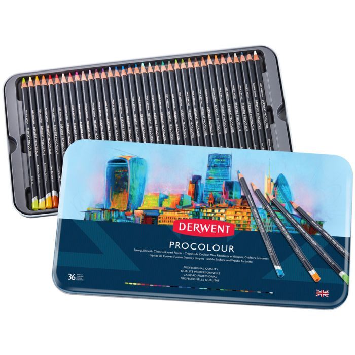 Карандаши цветные Derwent Procolour, 36 цветов (5028252514651)