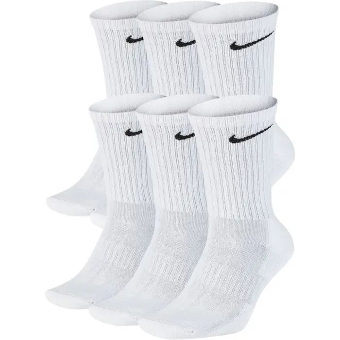 Носки Nike U NK EVERYDAY CUSH CREW 6PR-BD SX7666-100 34-38 6 пар Білі (194954124803)