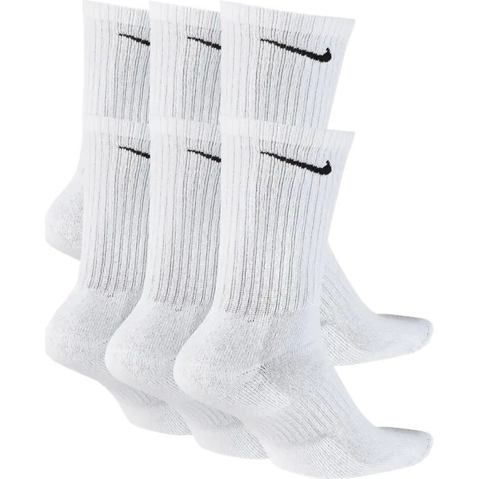 Носки Nike U NK EVERYDAY CUSH CREW 6PR-BD SX7666-100 34-38 6 пар Білі (194954124803) изображение 2
