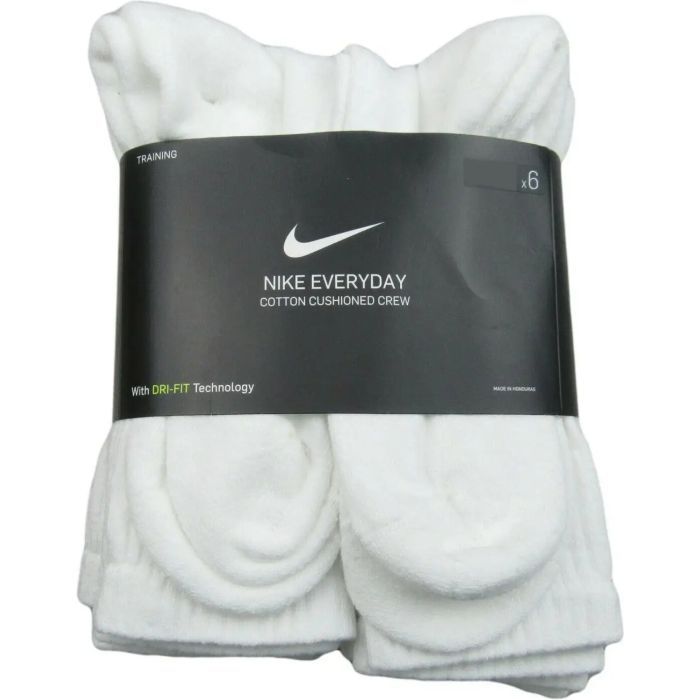 Носки Nike U NK EVERYDAY CUSH CREW 6PR-BD SX7666-100 34-38 6 пар Білі (194954124803) изображение 4