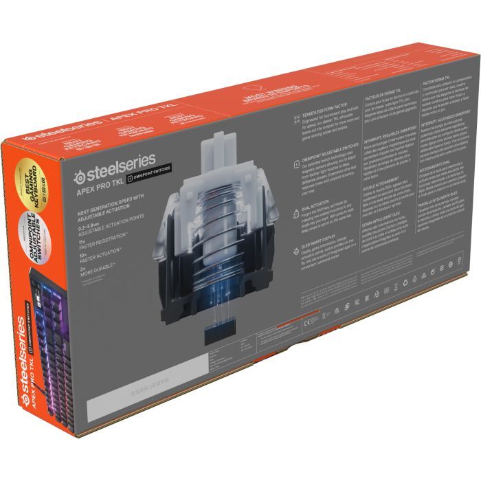 Клавиатура SteelSeries Apex Pro TKL 2023 USB UA Black (64856) изображение 8