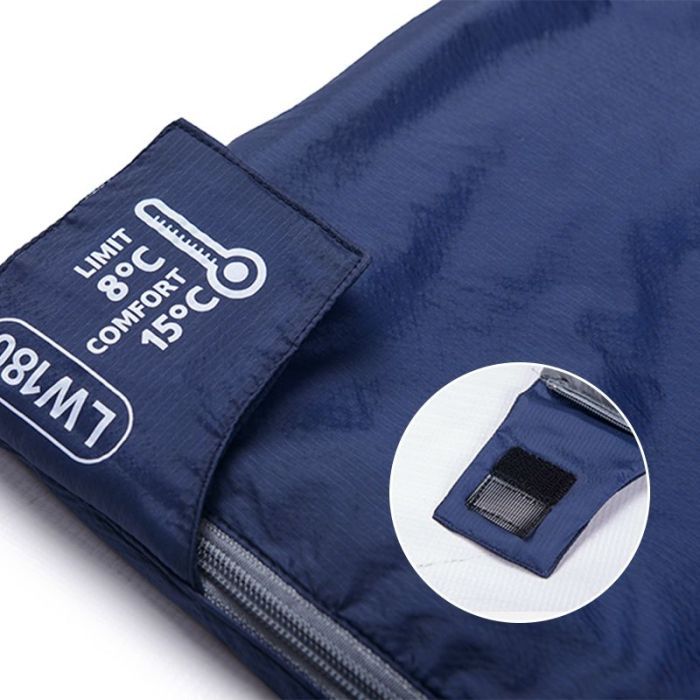 Спальный мешок Naturehike надлегкий LW180 NH21MSD04 правий (15°C) p-p М темно-блакитний (6927595788165-R) изображение 4