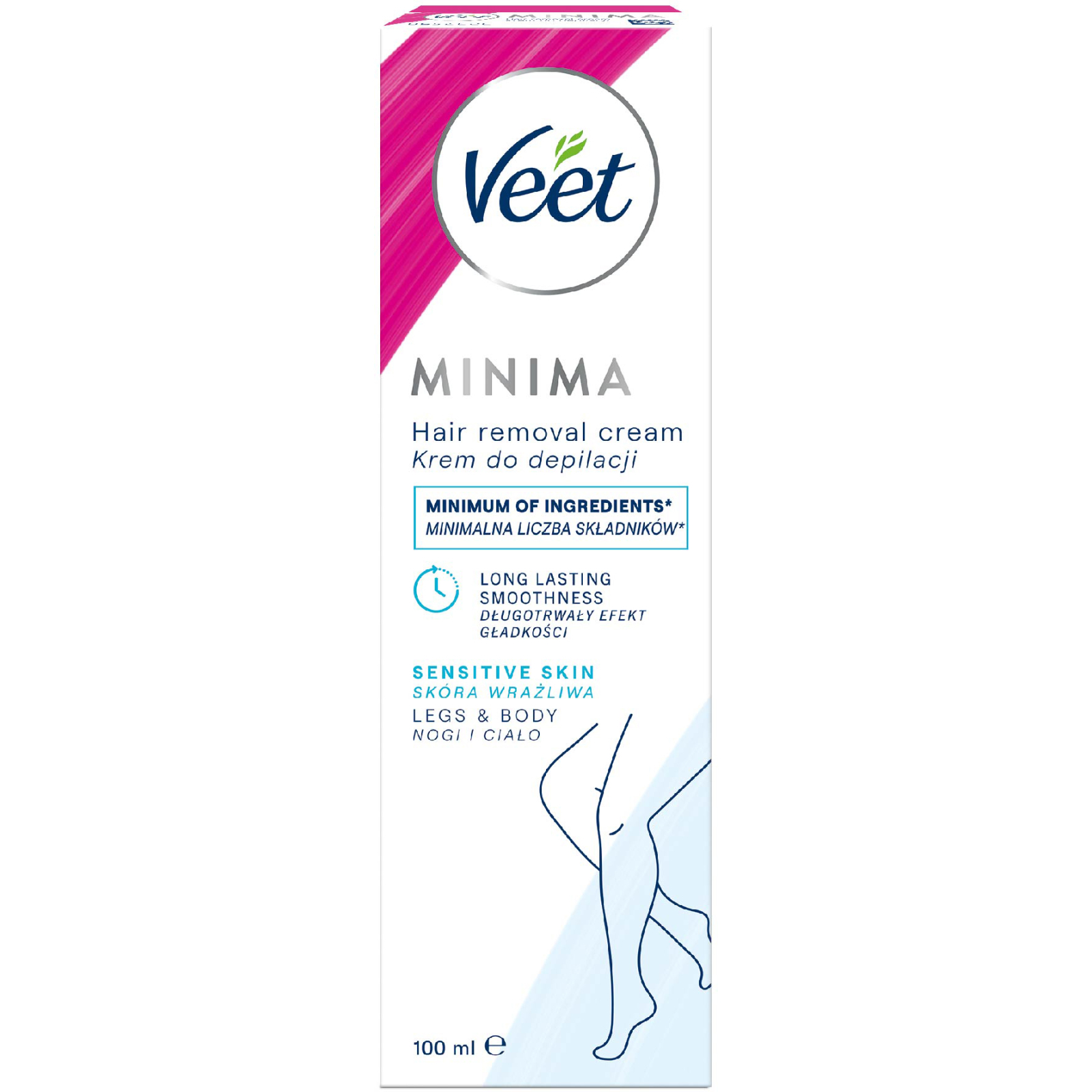 Крем для депиляции Veet Minima для чувствительной кожи с Алоэ вера 100 мл (4053700288205)