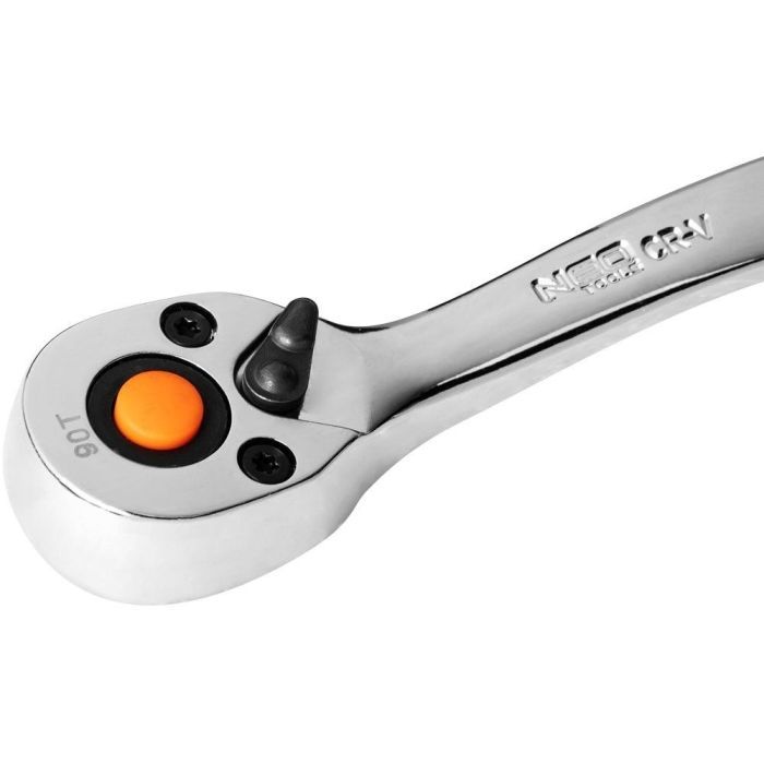 Набір торцевих головок Neo Tools 20шт, 1/2", тріскачка 90 зубців, CrV, кейс (10-032N) зображення 7