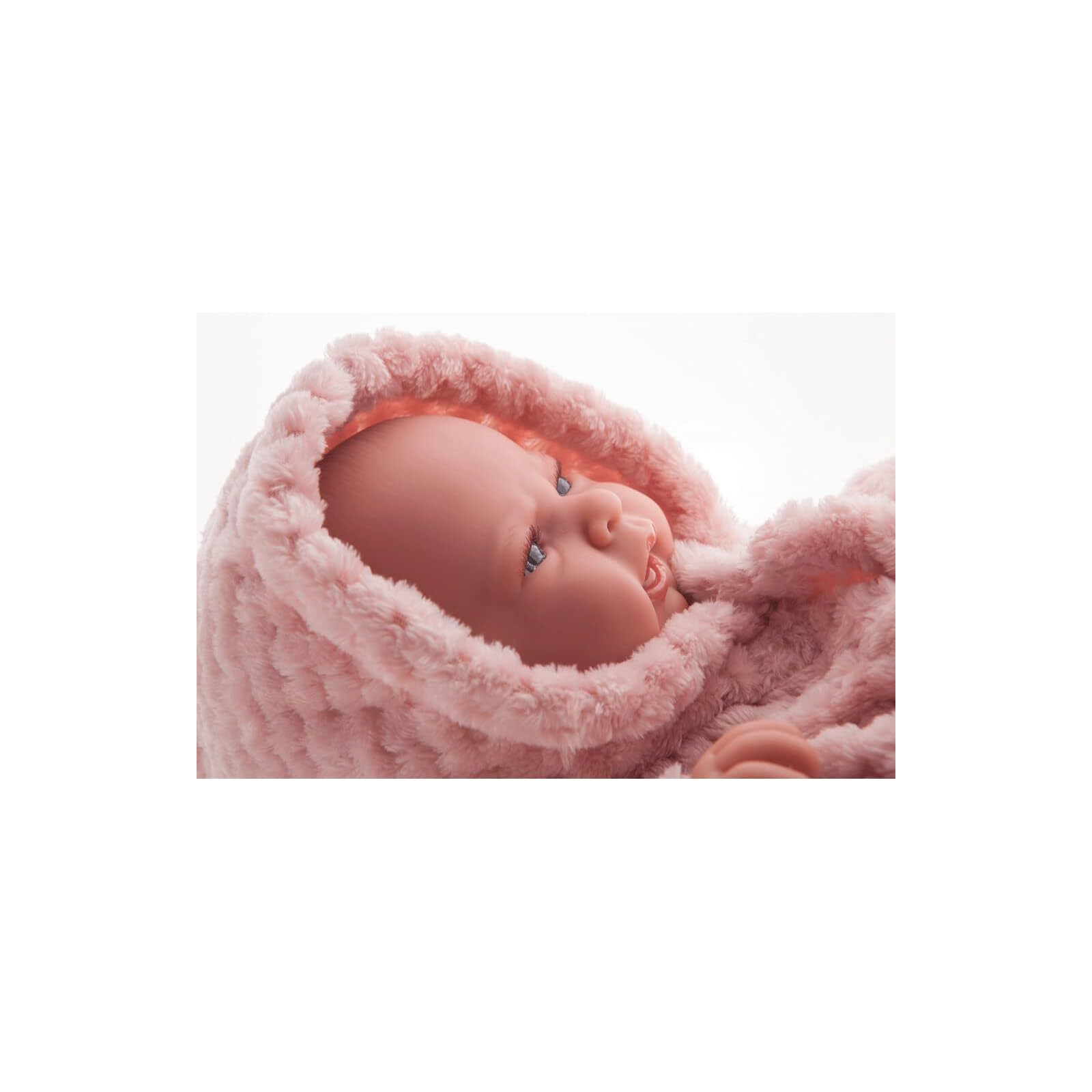 Пупс Antonio Juan Новорожденная Лея в розовом халате с виниловым телом 42 см (50153) изображение 2