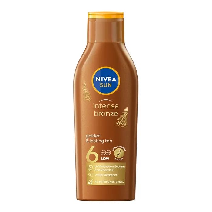 Средство для загара Nivea Sun Солнцезащитный лосьон Интенсивный загар SPF 6 200 мл (4005808445981)