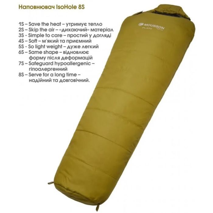 Спальний мішок Mousson PLATO R Olive (9044) зображення 3