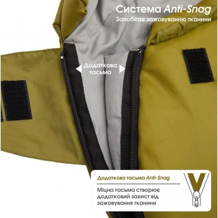 Спальний мішок Mousson PLATO R Olive (9044) зображення 4