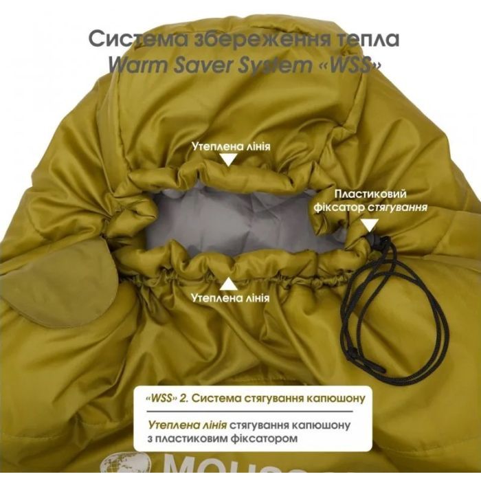 Спальний мішок Mousson PLATO R Olive (9044) зображення 6