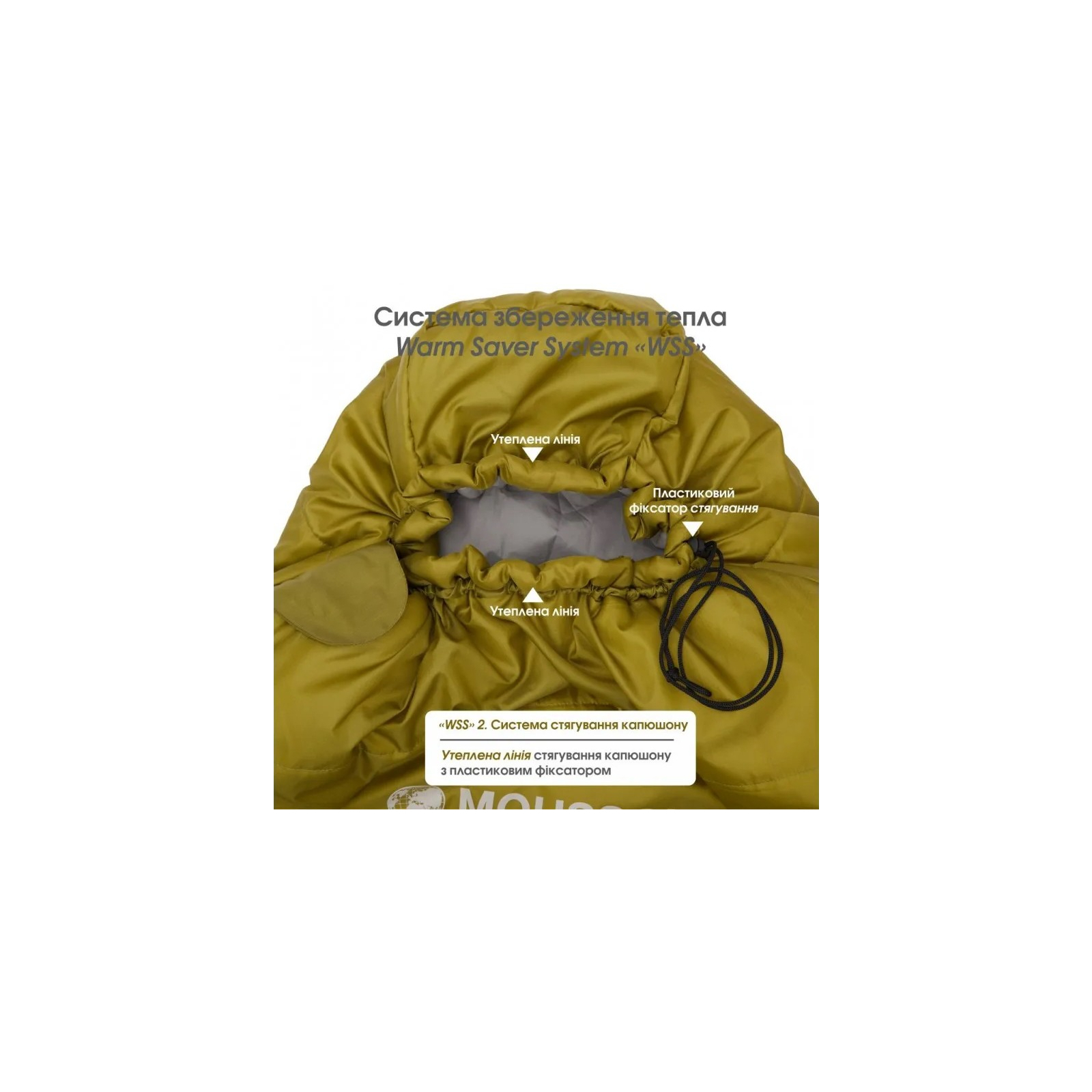 Спальный мешок Mousson PLATO R Olive (9044) изображение 6