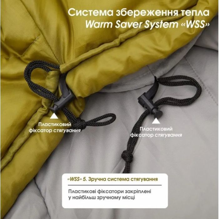 Спальний мішок Mousson PLATO R Olive (9044) зображення 9