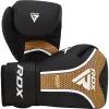 Боксерские перчатки RDX Aura Plus T-17 Black Golden 10 унцій (BGR-T17BGL-10OZ+) изображение 2