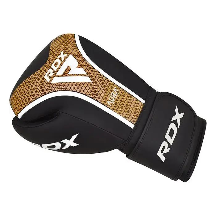 Боксерские перчатки RDX Aura Plus T-17 Black Golden 10 унцій (BGR-T17BGL-10OZ+) изображение 3