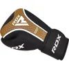 Боксерские перчатки RDX Aura Plus T-17 Black Golden 10 унцій (BGR-T17BGL-10OZ+) изображение 3