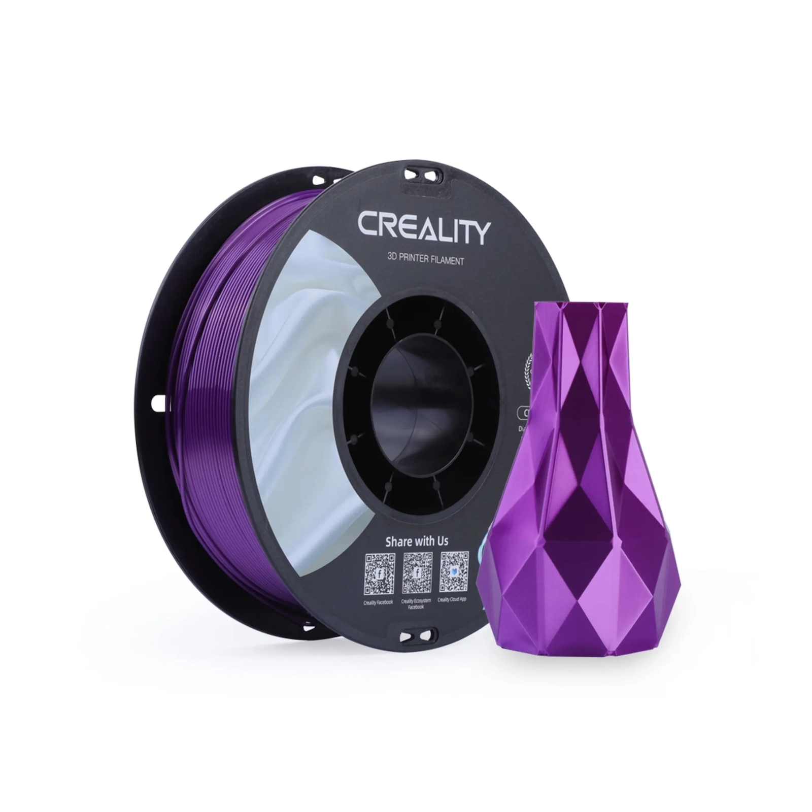 Пластик для 3D-принтера Creality PLA silky shine 1кг, 1.75мм, pink-purple (3301120013) изображение 2