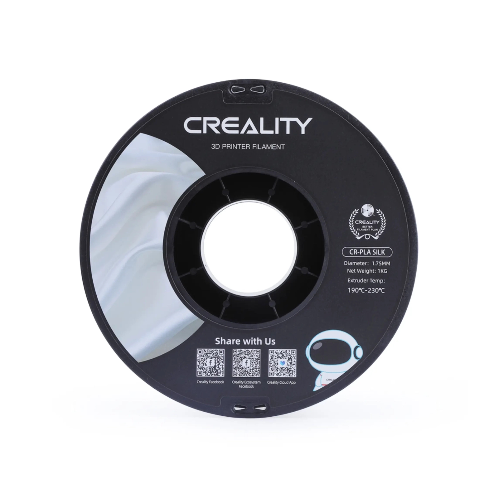 Пластик для 3D-принтера Creality PLA silky shine 1кг, 1.75мм, yellow-blue (3301120014) зображення 3