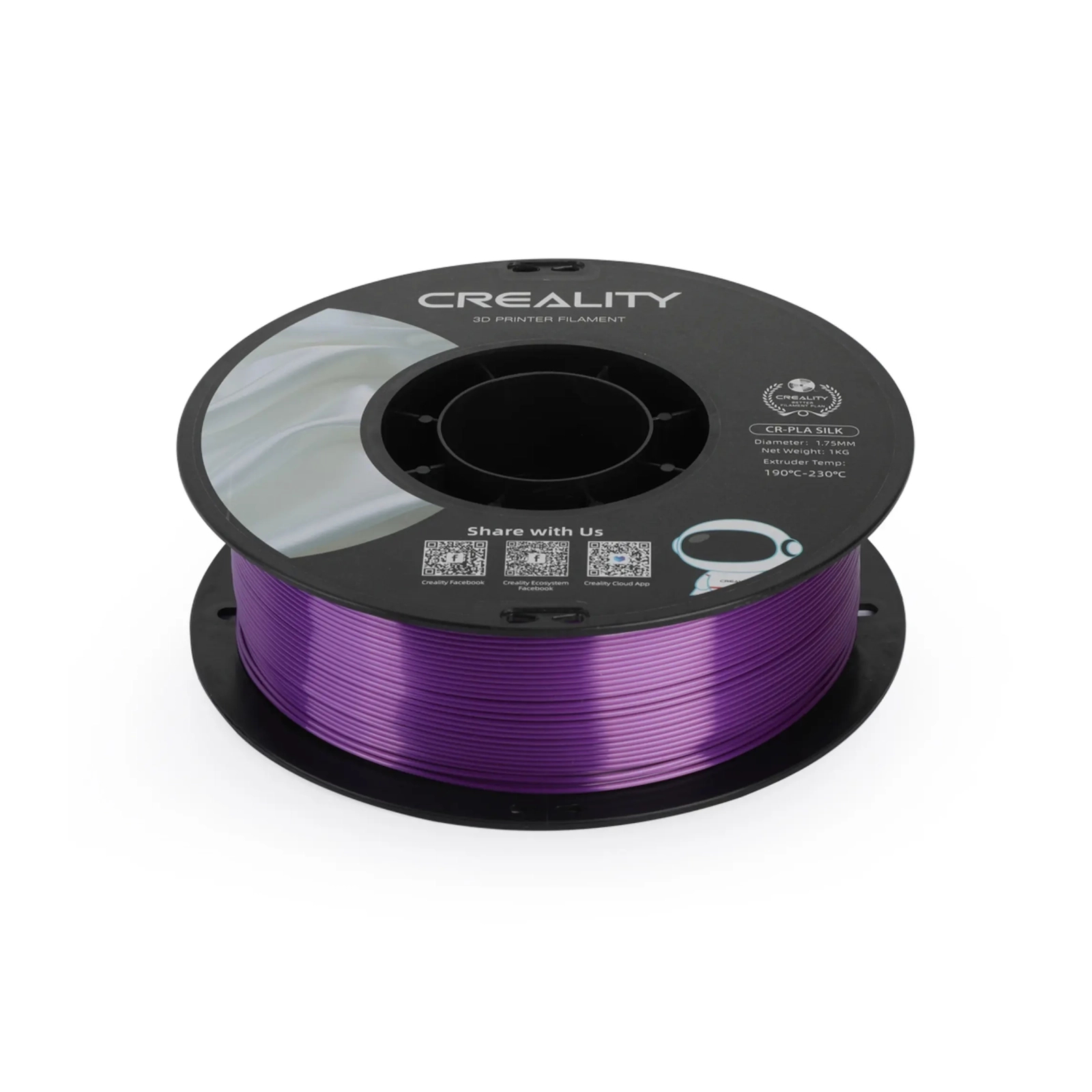 Пластик для 3D-принтера Creality PLA silky shine 1кг, 1.75мм, pink-purple (3301120013) изображение 4