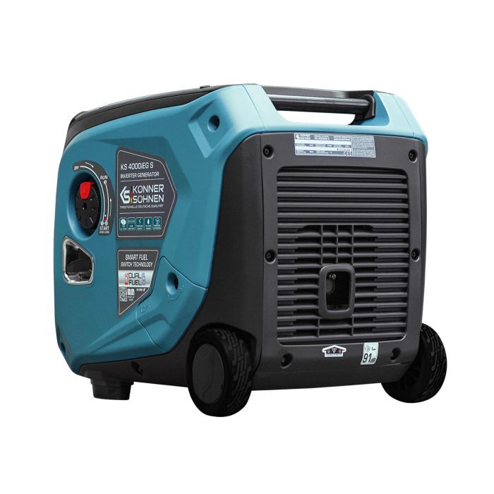 Генератор Konner&Sohnen газо-бензиновий інверторний KS 4000iEG S, 230В, 4.0kW, електростартер, 40кг (KS4000IEGS) зображення 10