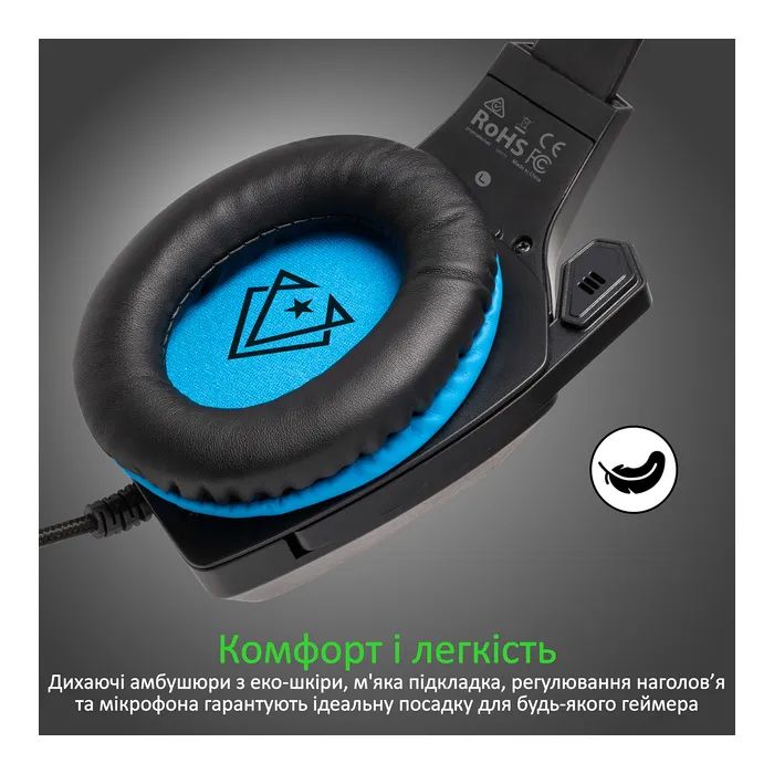 Навушники Vertux Denali 7.1 Mini Jack 3.5мм Blue (denali.blue) зображення 3