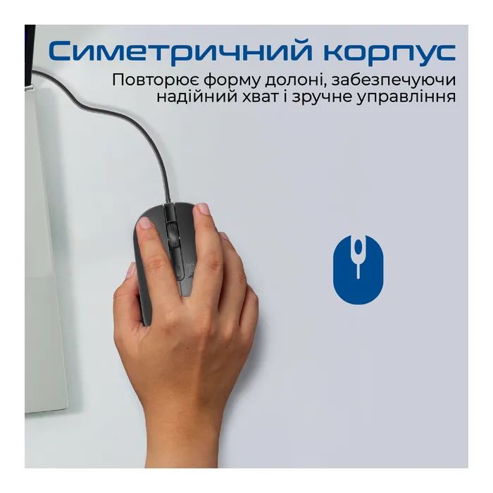 Мишка Promate CM-2400 USB Black (cm-2400.black) зображення 3