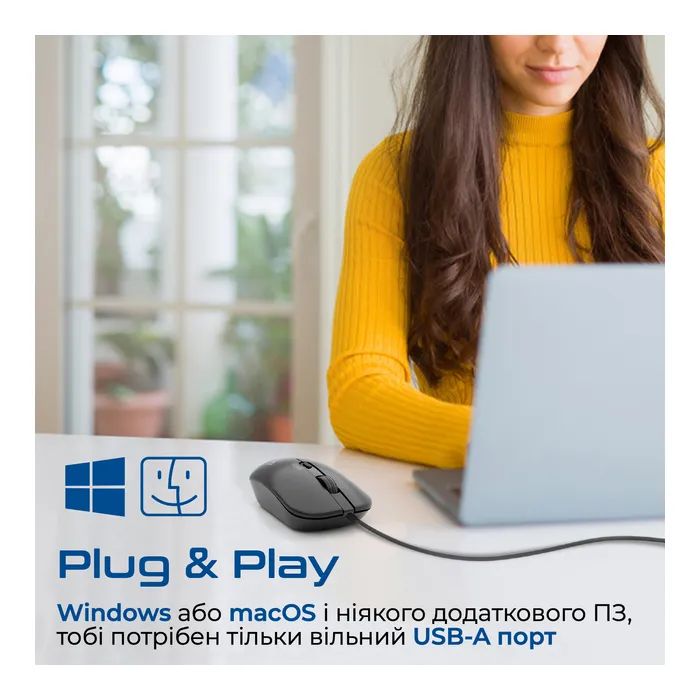Мишка Promate CM-2400 USB Black (cm-2400.black) зображення 7