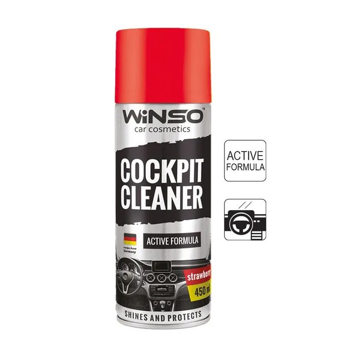 Автополіроль WINSO Cockpit Cleaner полуниця 450ml (840560)