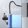 Концентратор Vention USB 3.1 Type-C to HDMI/USB 3.0x3/PD 100W Blue Aluminum Alloy Hub 5-in-1 (TGESB) зображення 6
