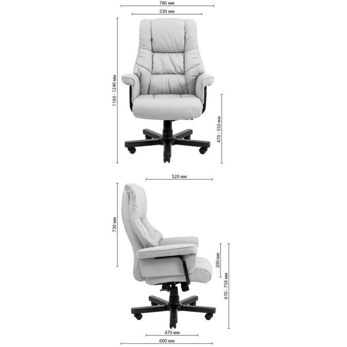 Офисное кресло Richman Конгресс Вуд M-2 Широкий (Anyfix Wide) Черный (R00000053540) изображение 4