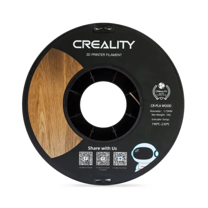 Пластик для 3D-принтера Creality PLA wood 1кг, 1.75мм, light brown (3301130001) изображение 4
