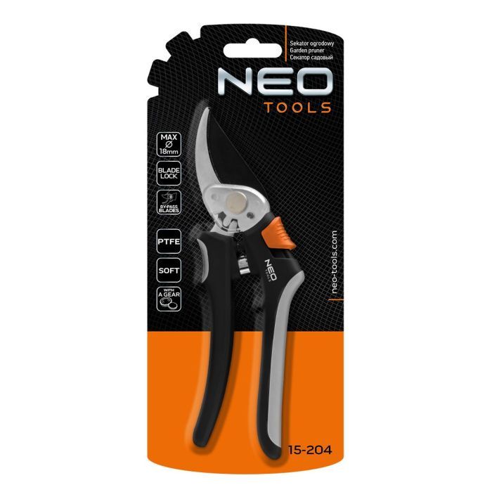 Секатор Neo Tools площинний, d різу 18мм, 200мм, 206г (15-204) зображення 8