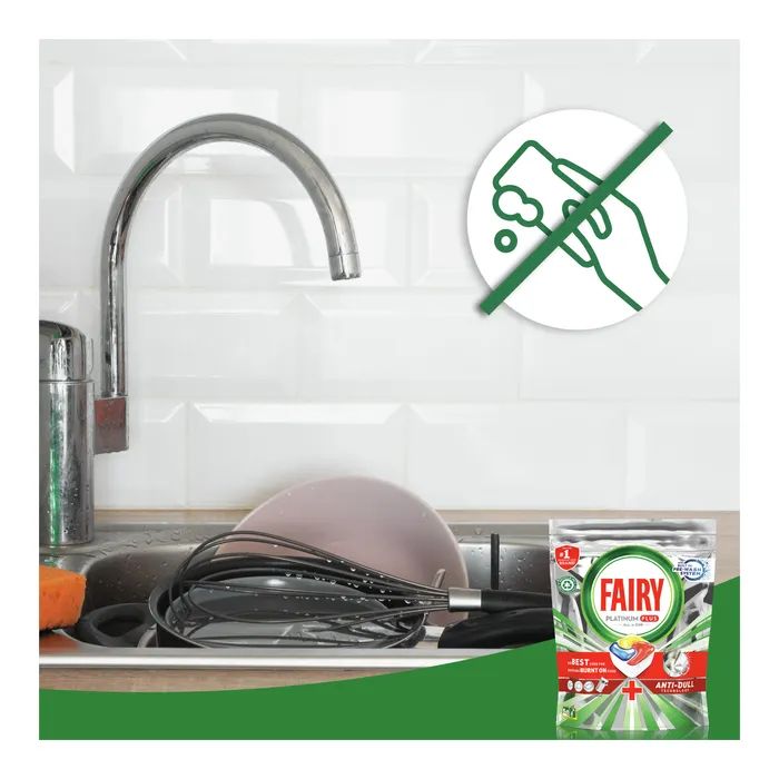 Таблетки для посудомоечных машин Fairy Platinum Plus All in One Lemon 71 шт. (8700216236126) изображение 2